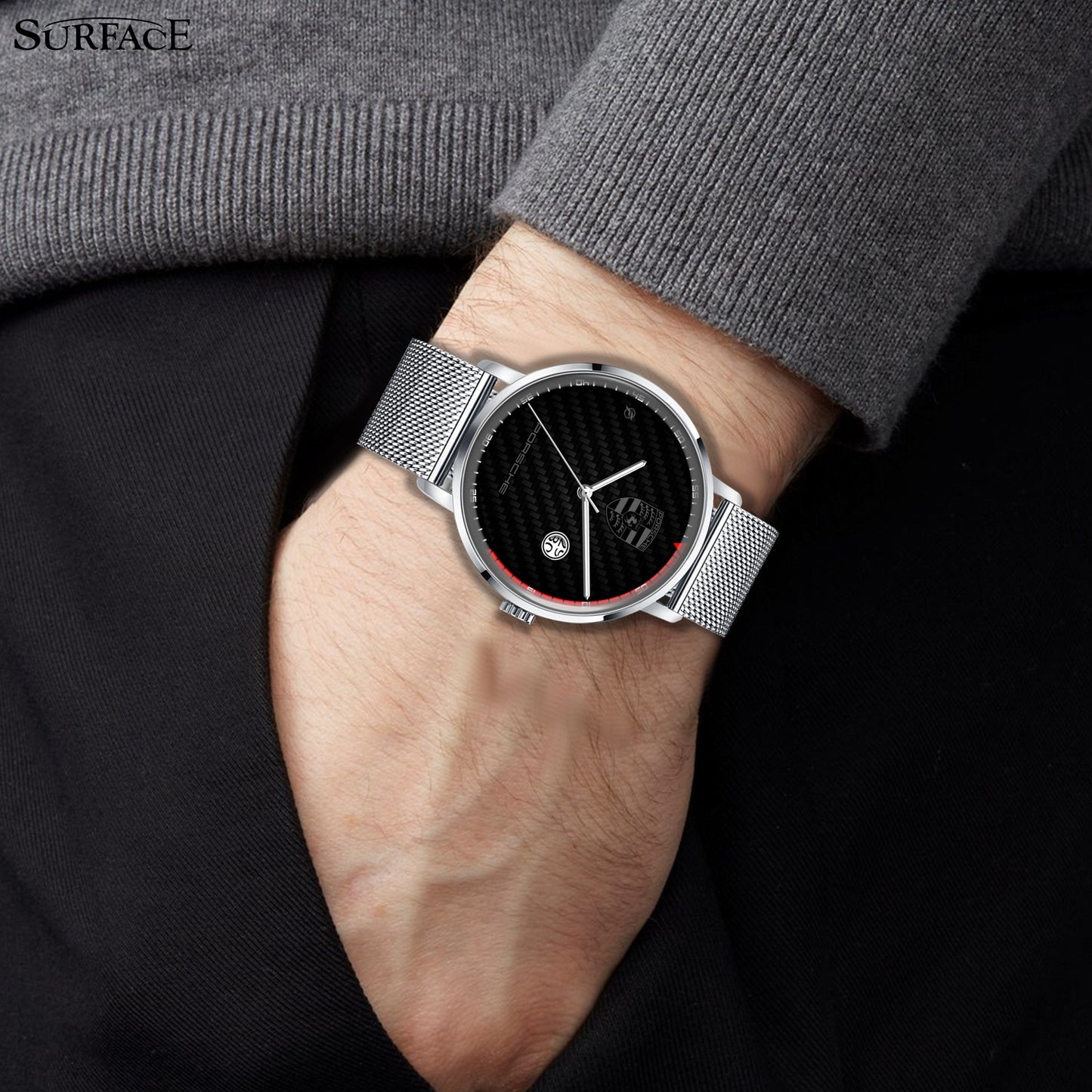 Orologio da polso Carbon Look