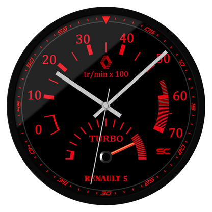 Orologio da Parete 30cm - Contagiri 5 GT Turbo
