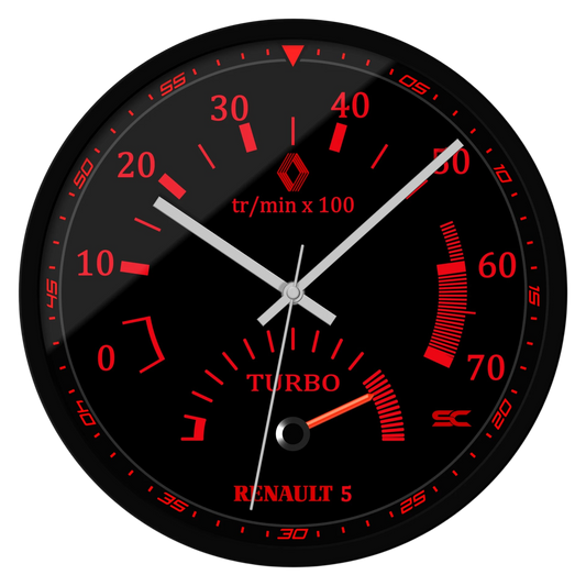 Orologio da Parete 30cm - Contagiri 5 GT Turbo