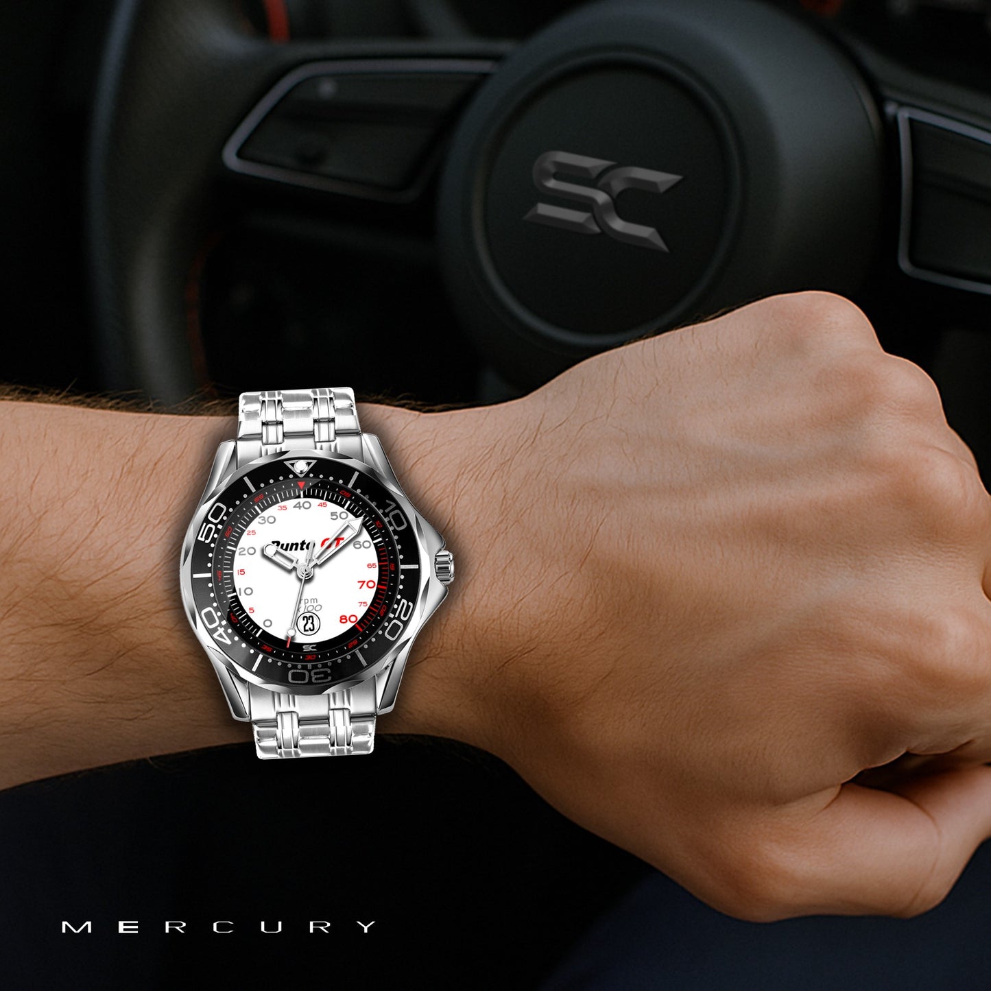 Orologio da Polso con Contagiri Punto GT Edizione Bianca