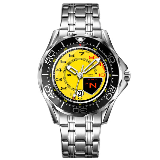 Orologio da Polso con Contagiri Race Giallo