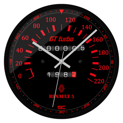 Orologio da Parete 30cm - Contakm 5 GT Turbo