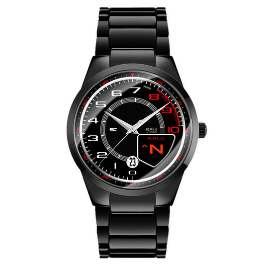 Orologio da Polso con Contagiri Race Nero