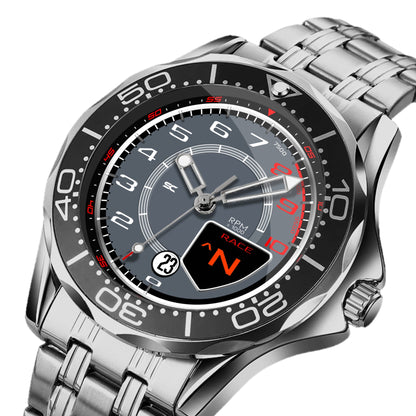 Orologio da Polso con Contagiri Race Grigio