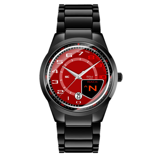 Orologio da Polso con Contagiri Race Rosso