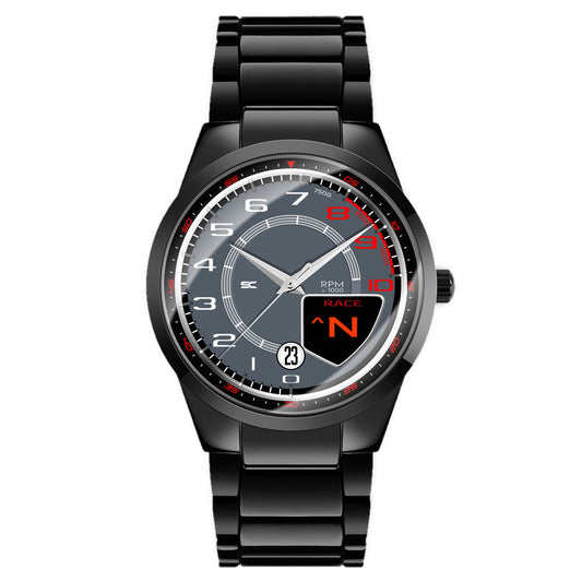 Orologio da Polso con Contagiri Race Grigio